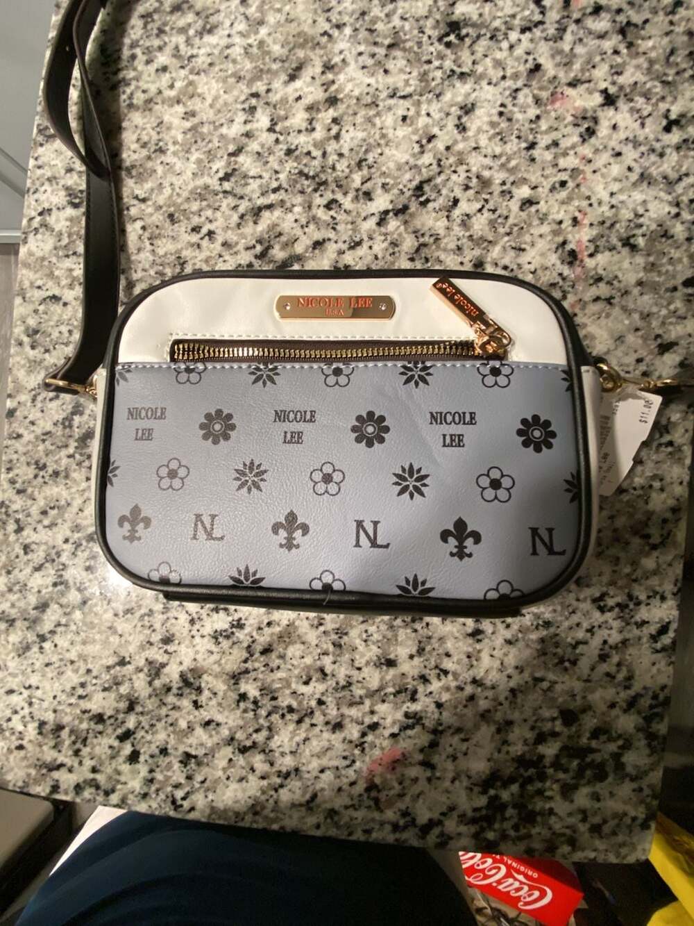 Nicole Lee Signature Logo Monogram Crossbody Bag